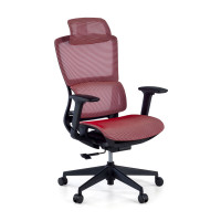 Silla de oficina Gravity Black, reposacabezas, brazos 3D, red - rojo