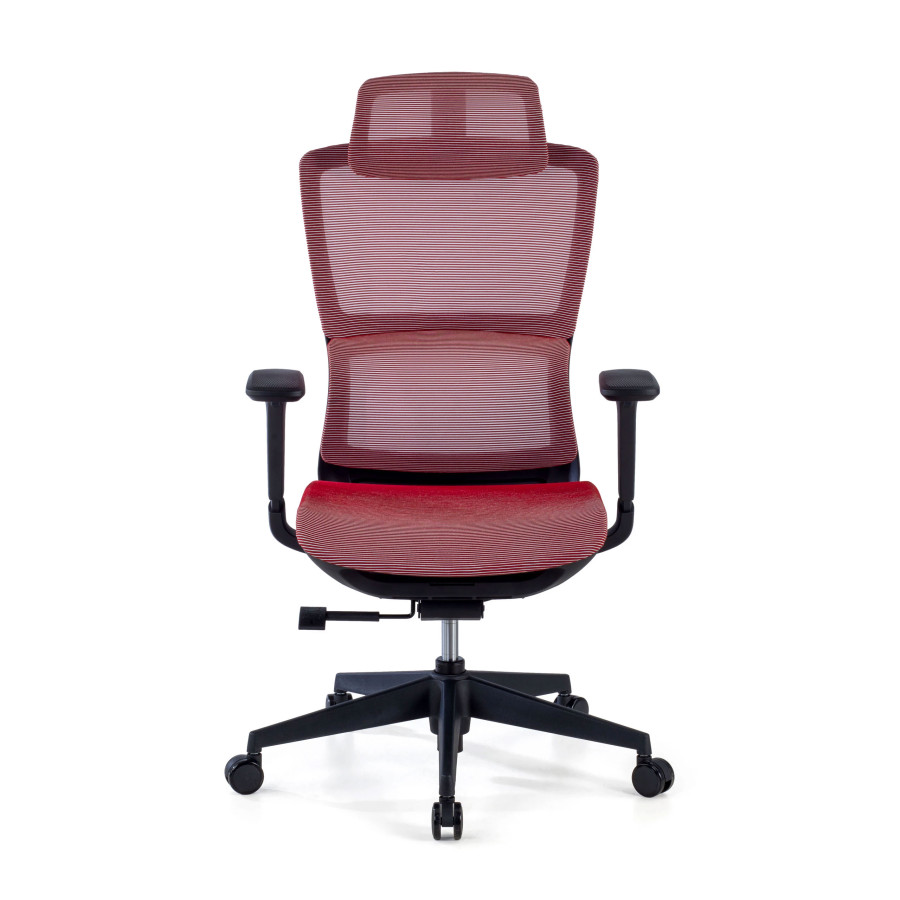 Silla de oficina Gravity Black, reposacabezas, brazos 3D, red