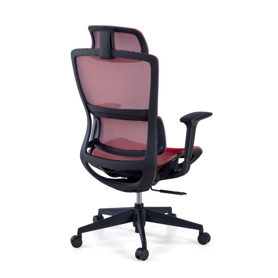 Silla de oficina Gravity Black, reposacabezas, brazos 3D, red