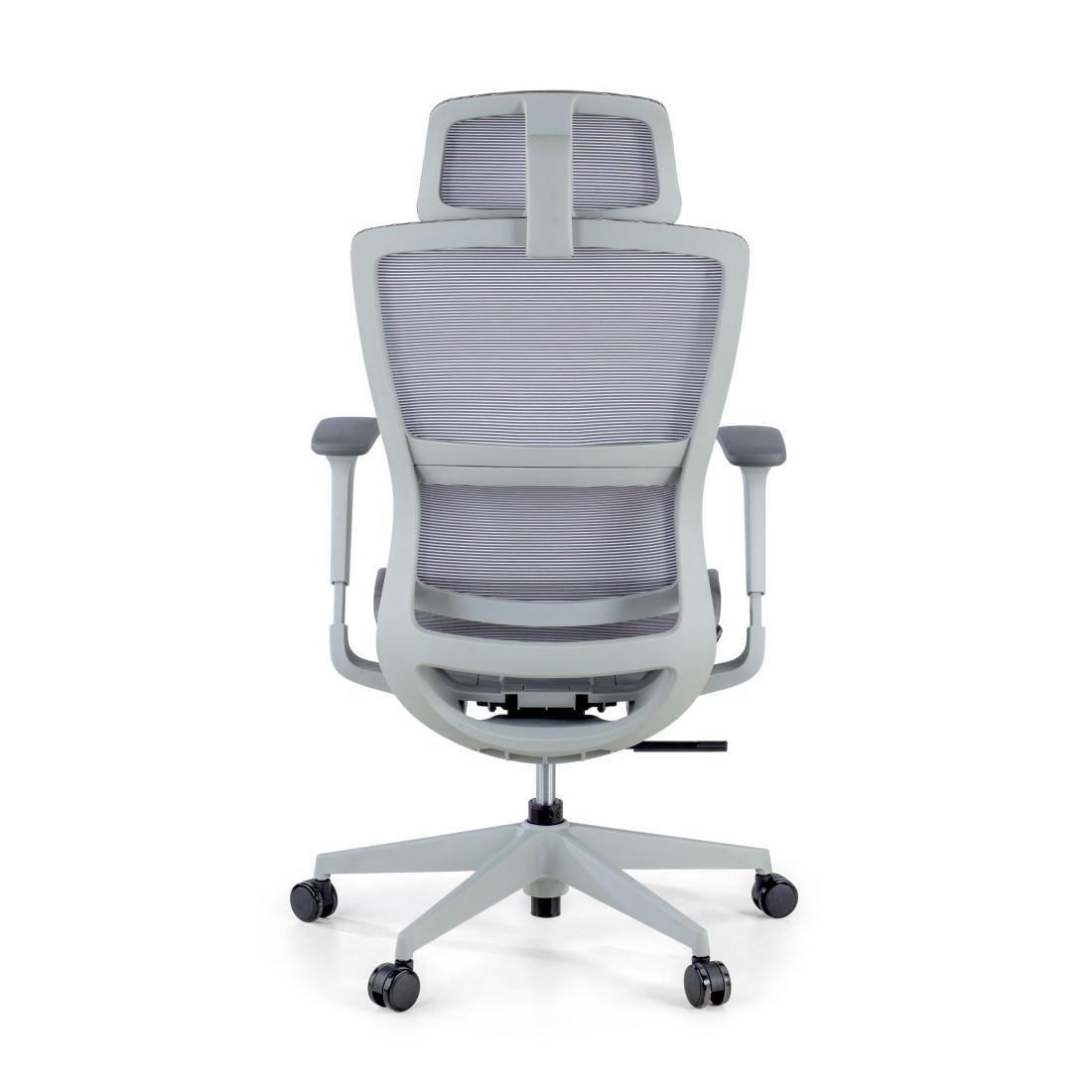 silla ergonomica gris gravity estructura blanca malla 7
