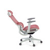 silla ergonomica rojo gravity estructura blanca malla 5
