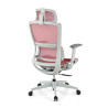 silla ergonomica rojo gravity estructura blanca malla 6