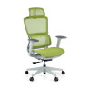 Silla de oficina Gravity White, reposacabezas, brazos 3D, red - VERDE