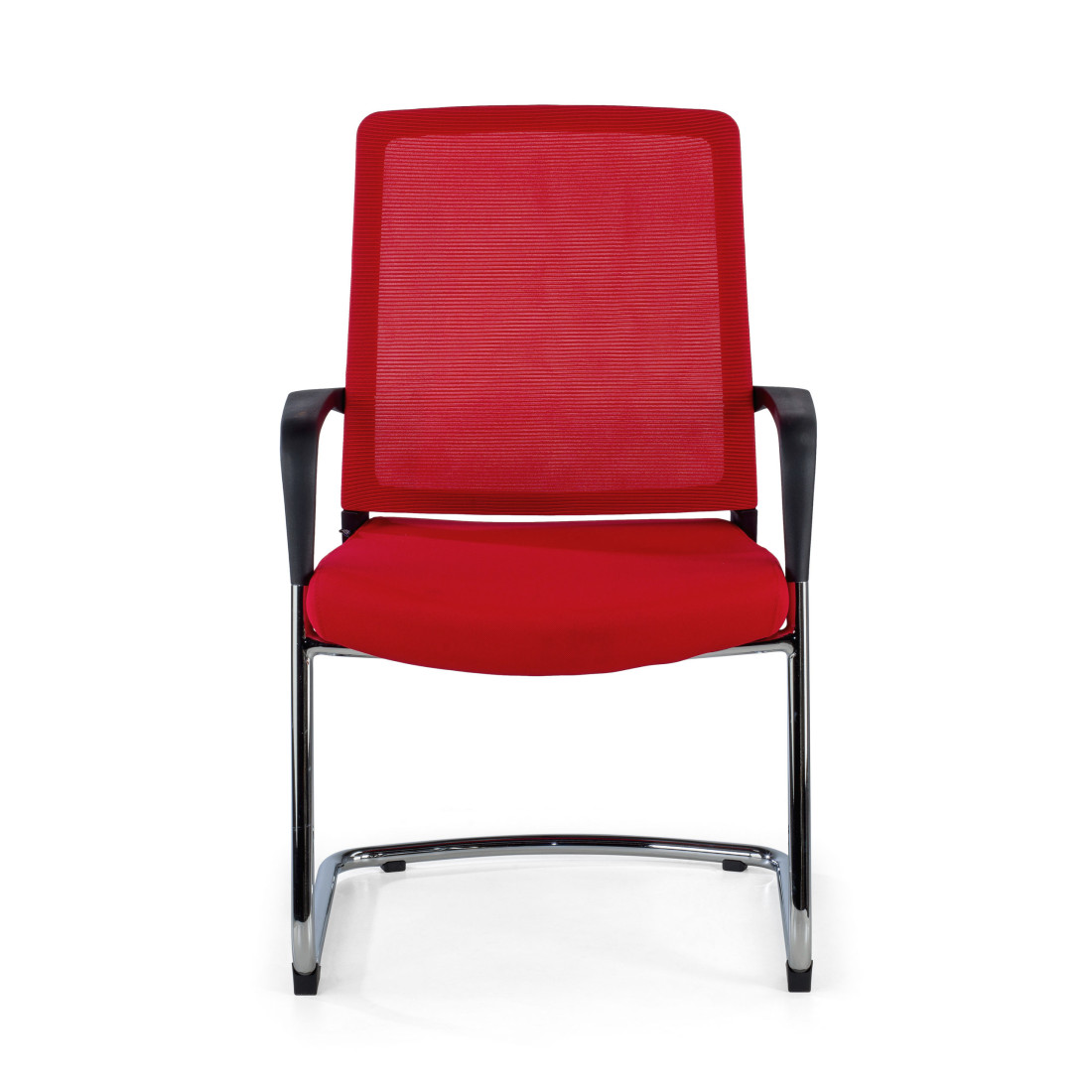 silla confidente rojo dante red transpirable malla 3
