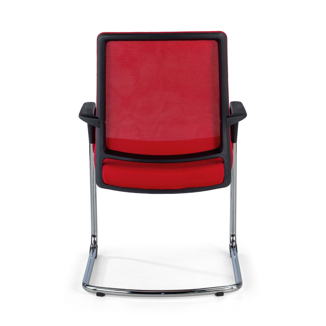 silla confidente rojo dante red transpirable malla 6
