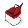 silla confidente rojo dante red transpirable malla 7