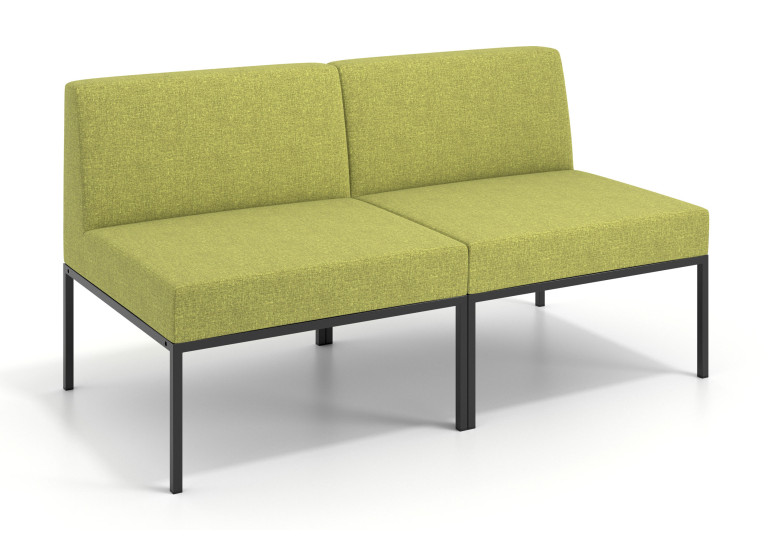 Sofa de Espera Pylos 2 asientos - VERDE