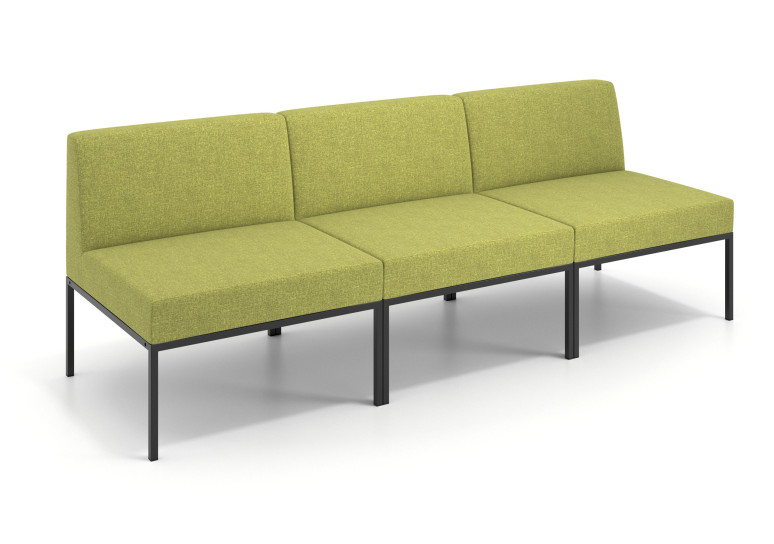 Sofa de Espera Pylos 3 asientos - VERDE