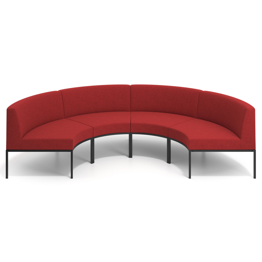 sofa para oficina rojo pylos 3