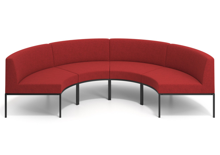sofa para oficina rojo pylos 3