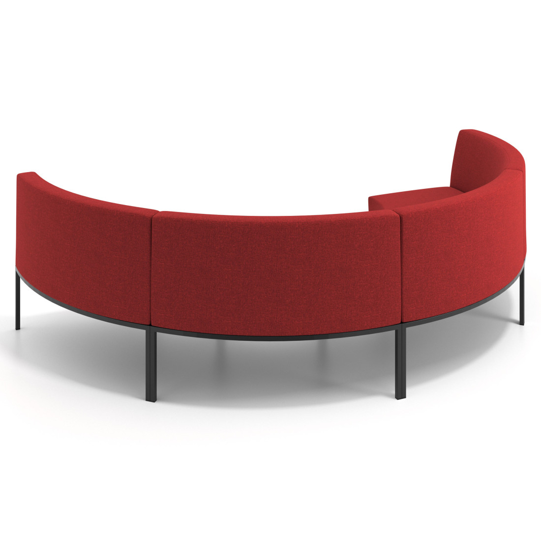 sofa para oficina rojo pylos 4