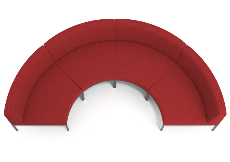 sofa para oficina rojo pylos 5