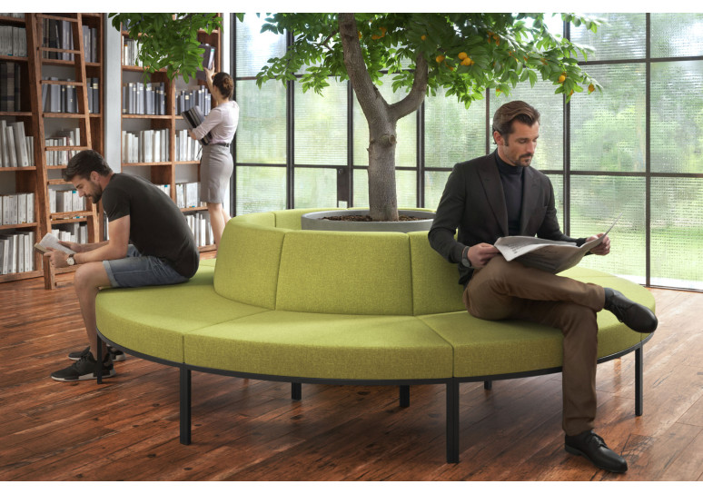 sofa para oficina verde pylos 2