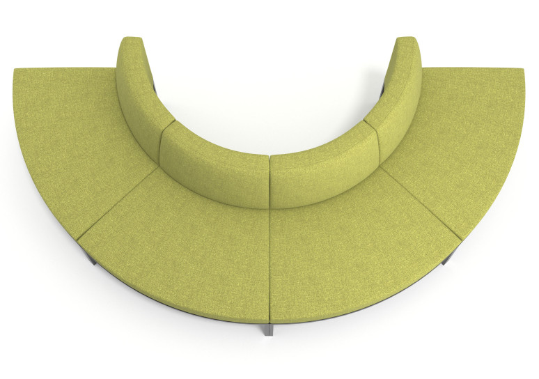 sofa para oficina verde pylos 5