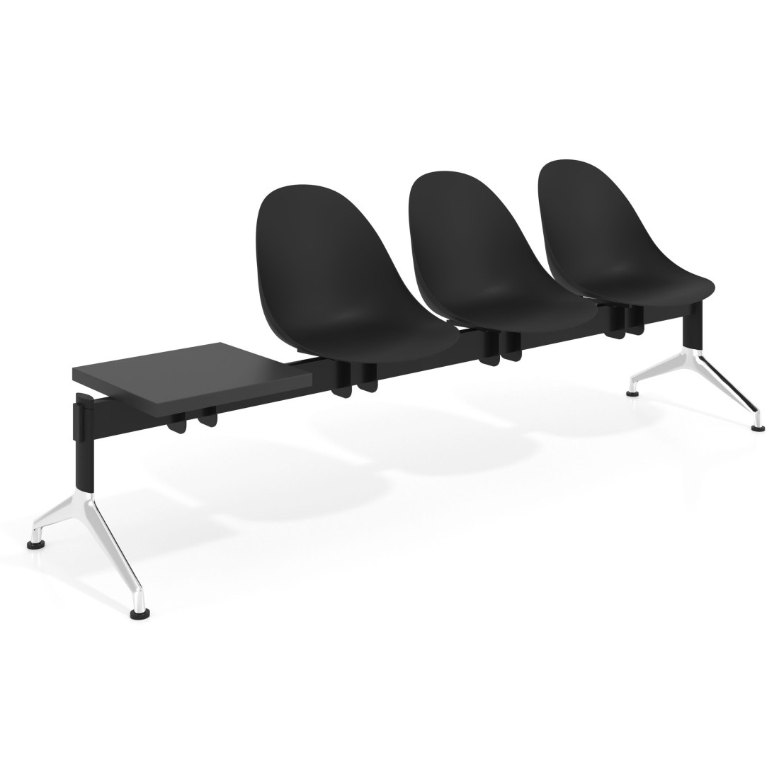 bancada sala de espera negro 1