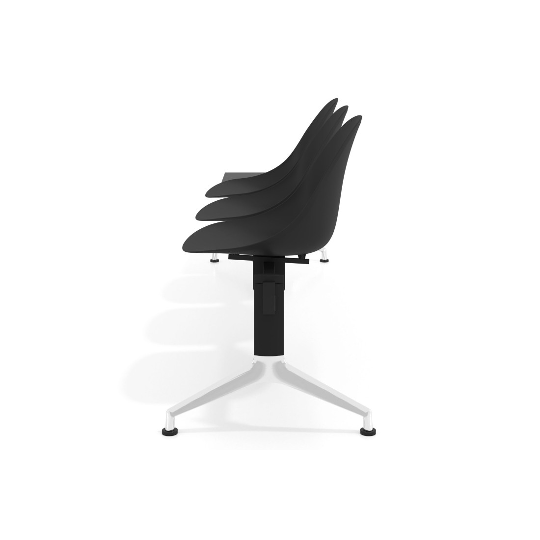 bancada sala de espera negro 4