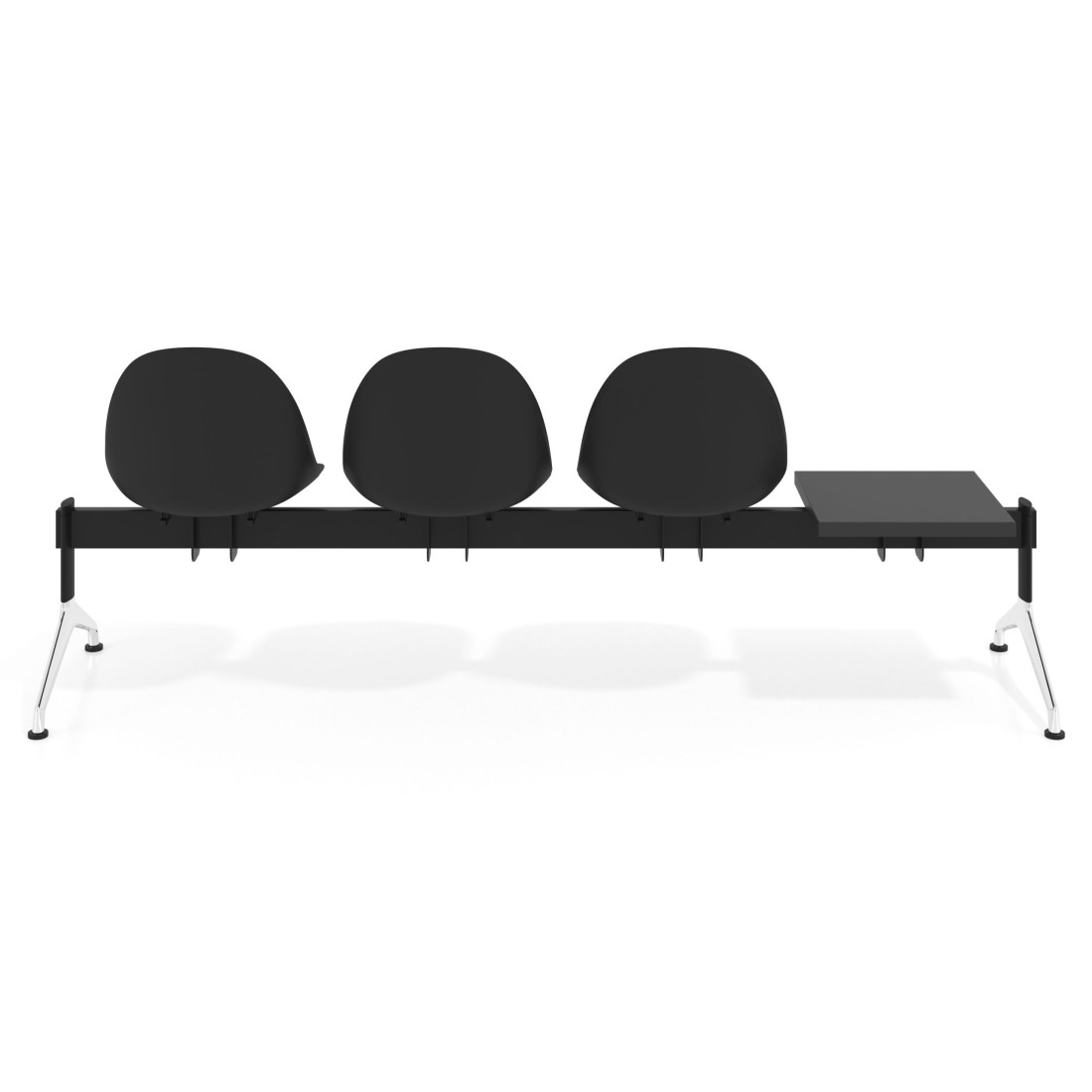 bancada sala de espera negro 5