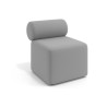 Sofa de oficina Oasis módulo recto 60cm - Gris