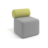 Sofa de oficina Oasis módulo recto 60cm - Gris/Verde
