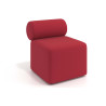 Sofa de oficina Oasis módulo recto 60cm - ROJO