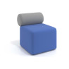 Sofa de oficina Oasis módulo recto 60cm - Azul/Gris