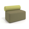 Sofa de oficina Oasis módulo recto 100cm - VERDE