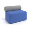 Sofa de oficina Oasis módulo recto 100cm - Azul/Gris