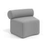 Sofa de oficina Oasis módulo concavo - Gris