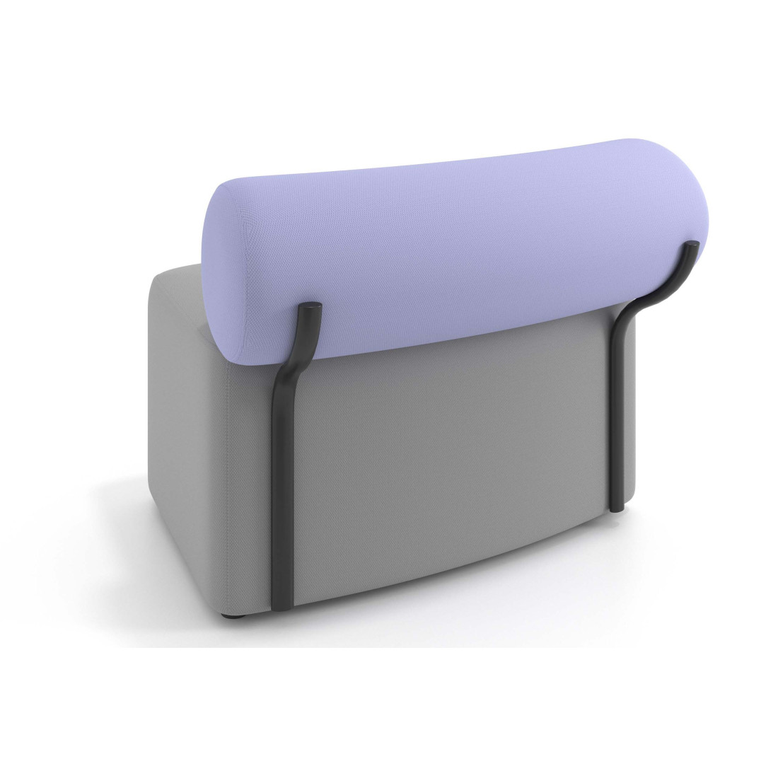 sofa para oficina gris lavanda 4