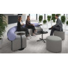 sofa para oficina gris lavanda 2