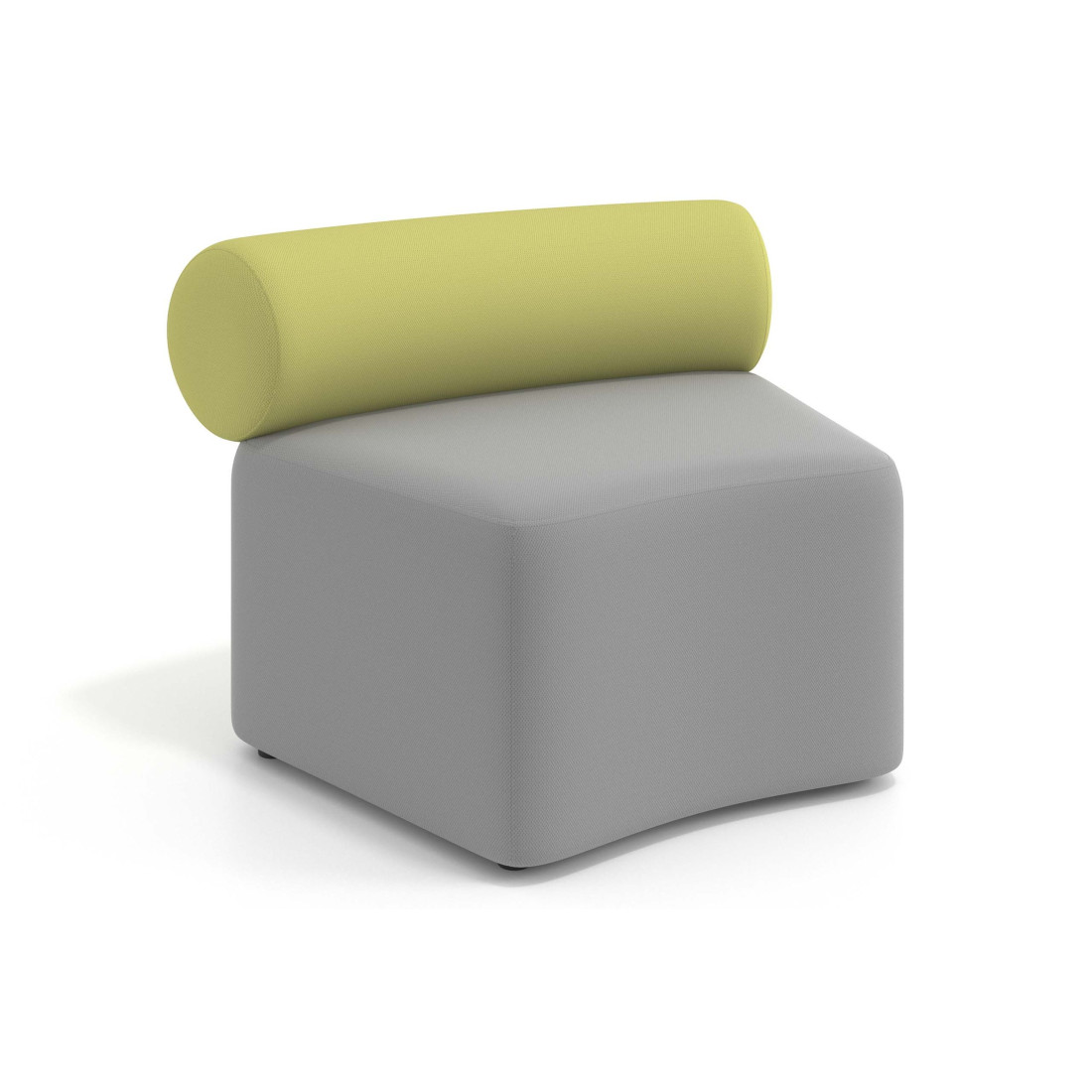 sofa para oficina gris verde 1