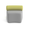 sofa para oficina gris verde 3