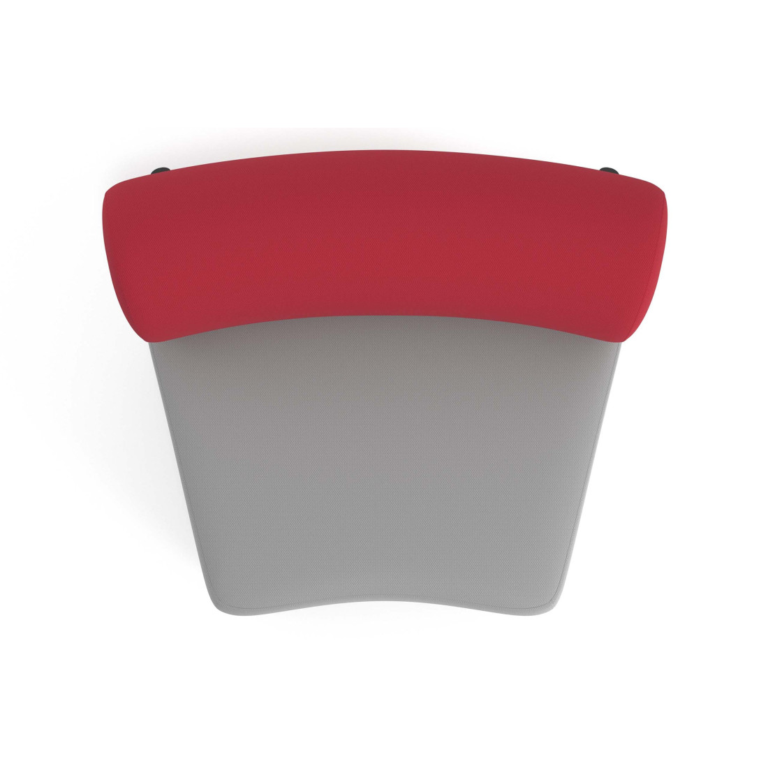 sofa para oficina gris rojo 5