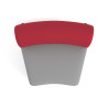 sofa para oficina gris rojo 5