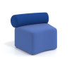 Sofa de oficina Oasis módulo concavo - AZUL
