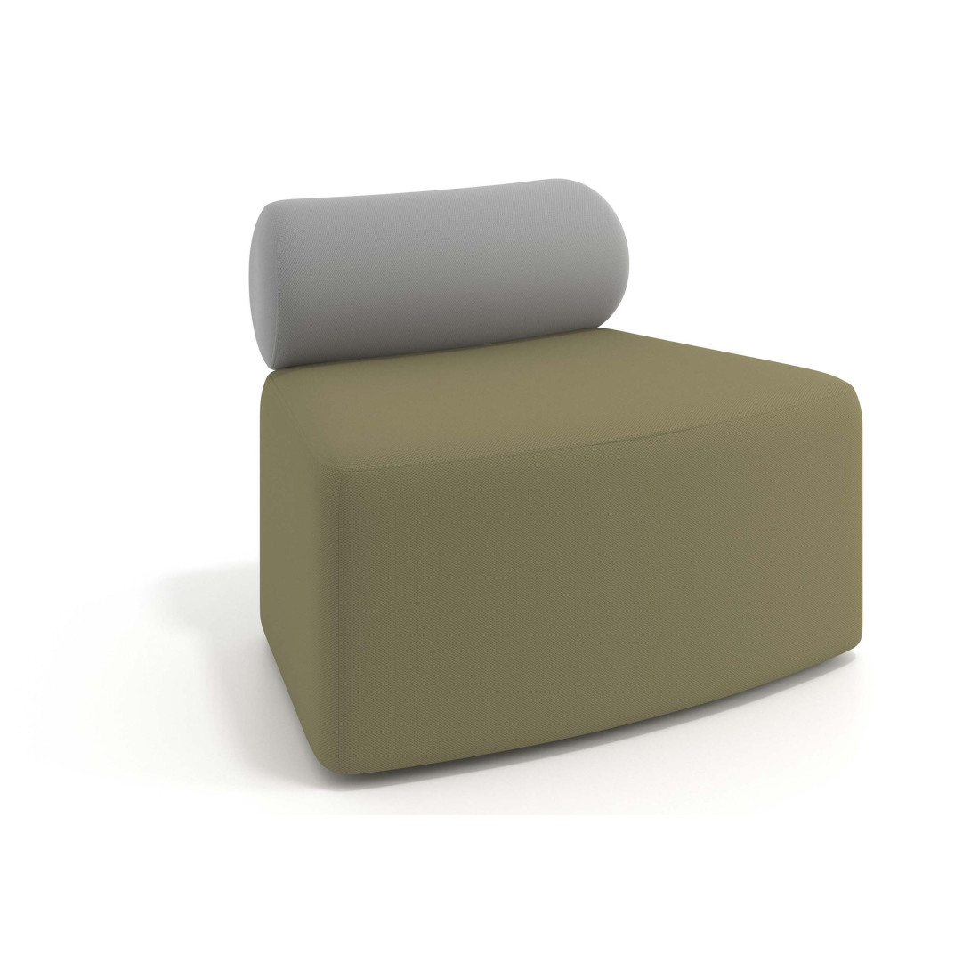 sofa para oficina verde gris 1
