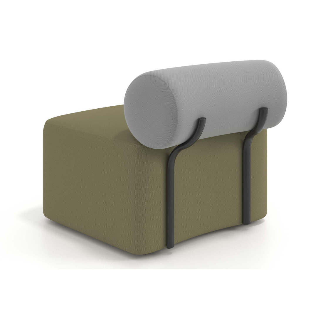 sofa para oficina verde gris 4