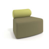 Sofa de oficina Oasis módulo convexo - VERDE