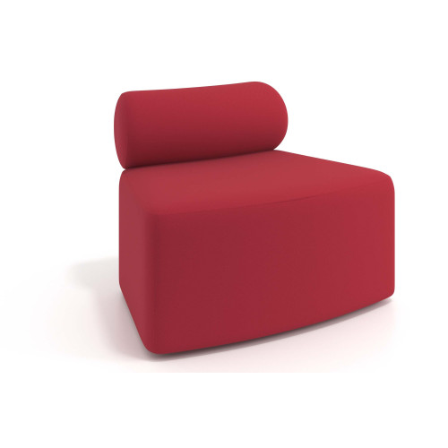 Sofa de oficina Oasis módulo convexo - ROJO