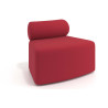 Sofa de oficina Oasis módulo convexo - ROJO