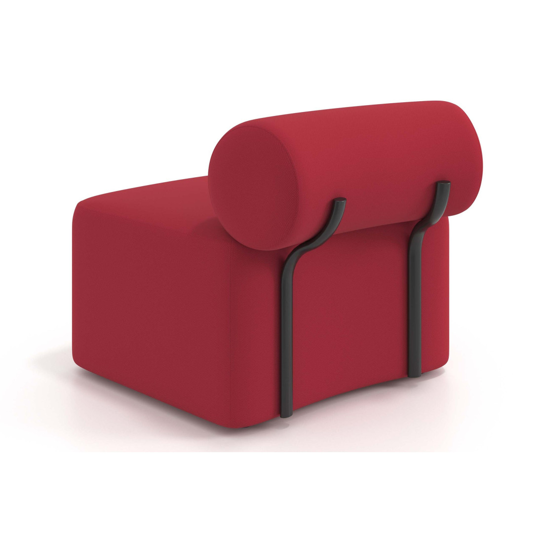 sofa para oficina rojo 4