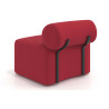 sofa para oficina rojo 4