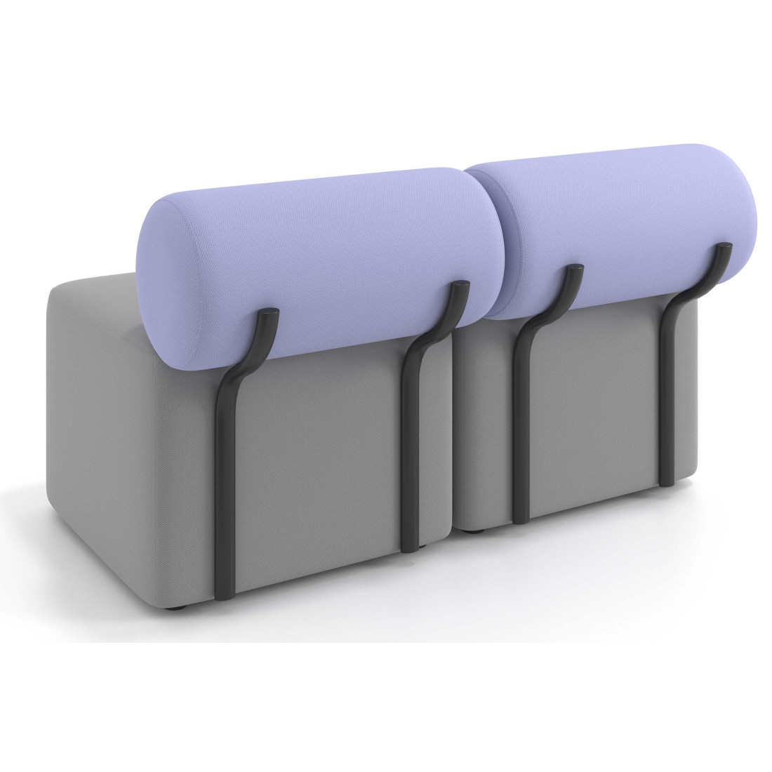 sofa para oficina gris lavanda 4