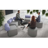 sofa para oficina gris lavanda 2