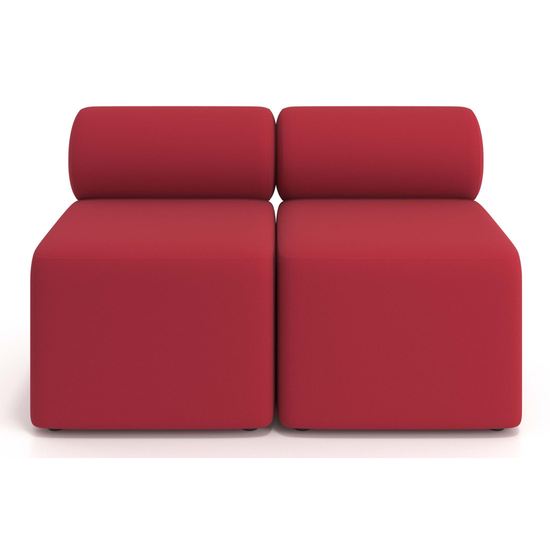 sofa para oficina rojo 3