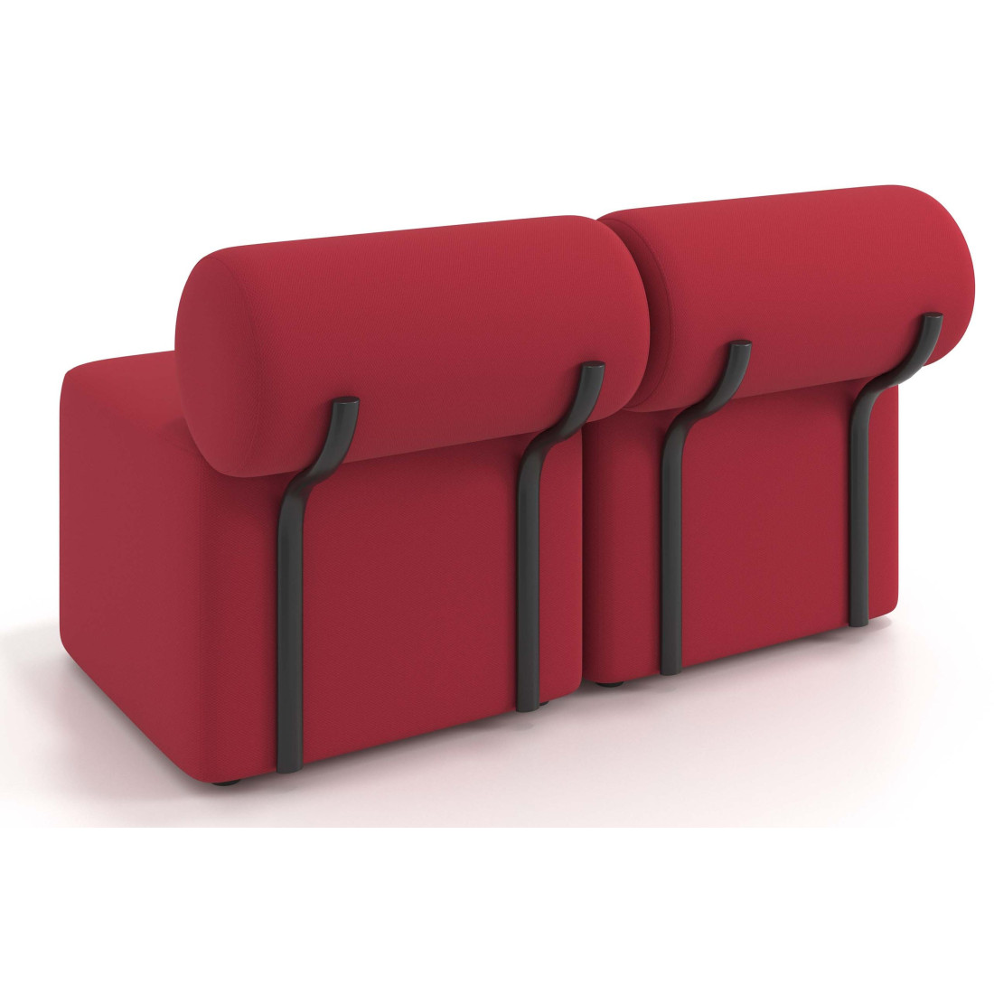 sofa para oficina rojo 4
