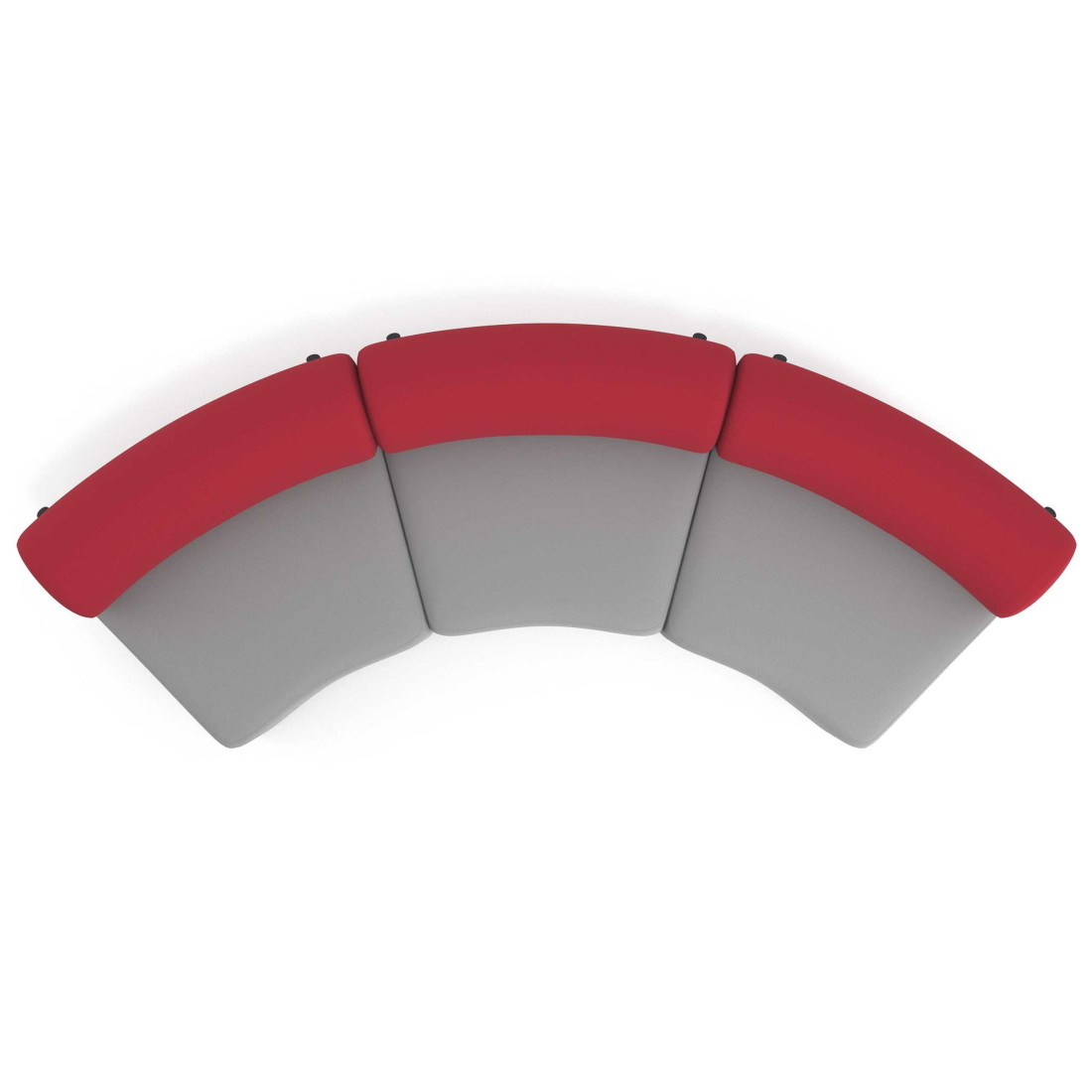 sofa para oficina gris rojo 5