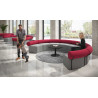 sofa para oficina gris rojo 2