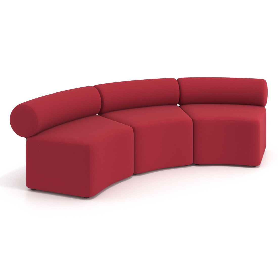 sofa para oficina rojo 1