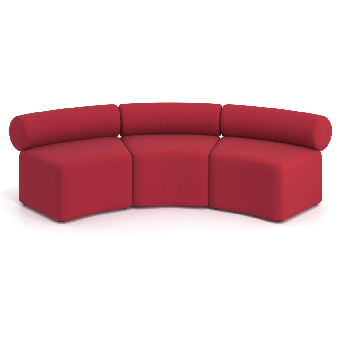 sofa para oficina rojo 3